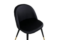 Spisestol Velvet 2-pakk – svart