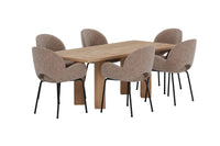 Spisegruppe Lillehammer & Florensa 200 x 90 + 2-pakk spisestoler – natur og brun
