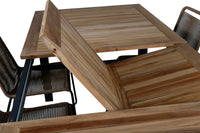 Spisegruppe Panama & Lindos 224 x 100 2-pakk – svart og brun