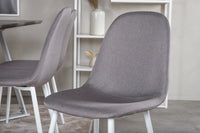 Spisegruppe Marina & Polar 180 x 90 + 2-pakk spisestoler – grå