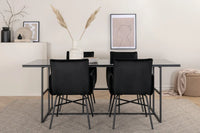 Spisegruppe 200 x 90 – svart