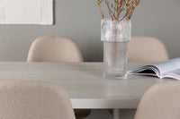 Spisegruppe Polar & Olga 2-pakk 200 x 90 – beige og hvit