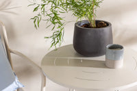 Spisestol Peking & Bacong 2-pakk + kafébord ⌀60 – beige