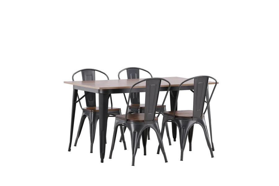 Spisebord Tempe 140 x 80 – valnøtt