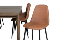 Spisegruppe Slider & Polar 170 x 95 2-pakk – natur og brun