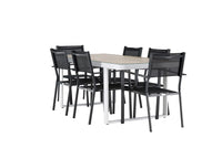 Spisegruppe Copacabana & Merlo 2-pakk 200 x 90 – svart og hvit