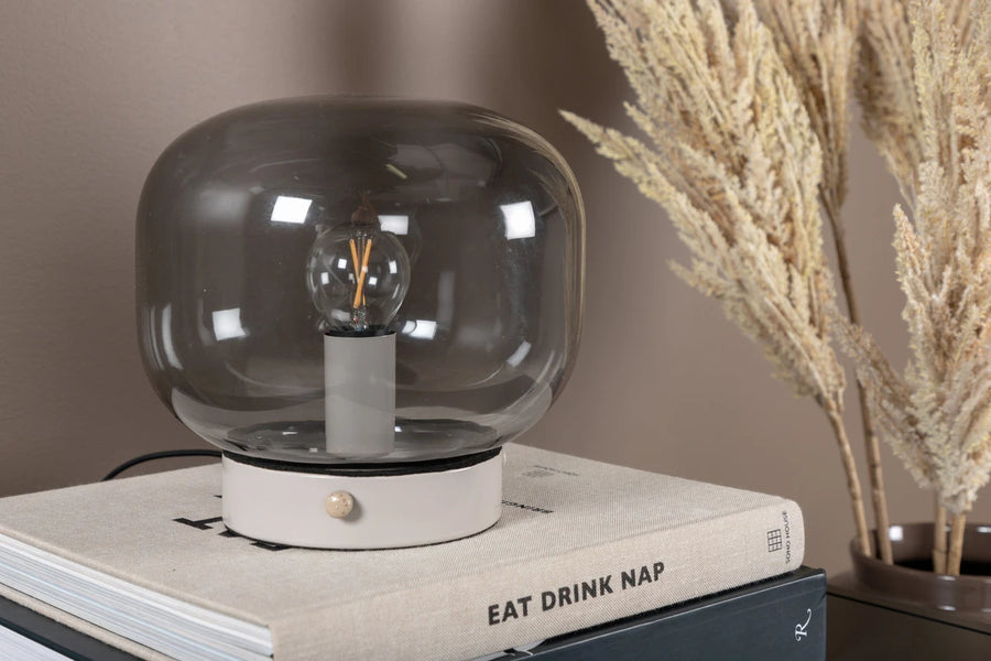 Bordlampe Bollonelie – beige