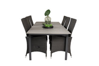 Spisegruppe Levels & Padova 229 × 100 2-pakk – svart