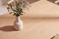Spisestol Bobby & Logga 2-pakk + Rektangulært spisebord 210 x 100 – natur