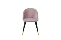 Spisestol Velvet 2-pakk – støvet rosa