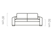 Vanilla sovesofa med integrert madrass