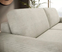 Vanilla sovesofa med integrert madrass