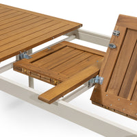 Porticato hagesett 211–300cm. med uttrekkbart bord i akasietre og 8 stoler