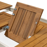 Porticato hagesett 211–300cm. med uttrekkbart bord i akasietre og 8 stoler