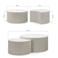 Sofabord Set BELMONTE Beige
