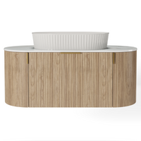 Servantskap La simplicite – eik / hvit / 100 cm