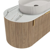 Servantskap La simplicite – eik / hvit / 100 cm