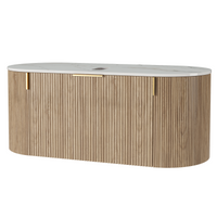 Servantskap La simplicite – eik / hvit / 100 cm